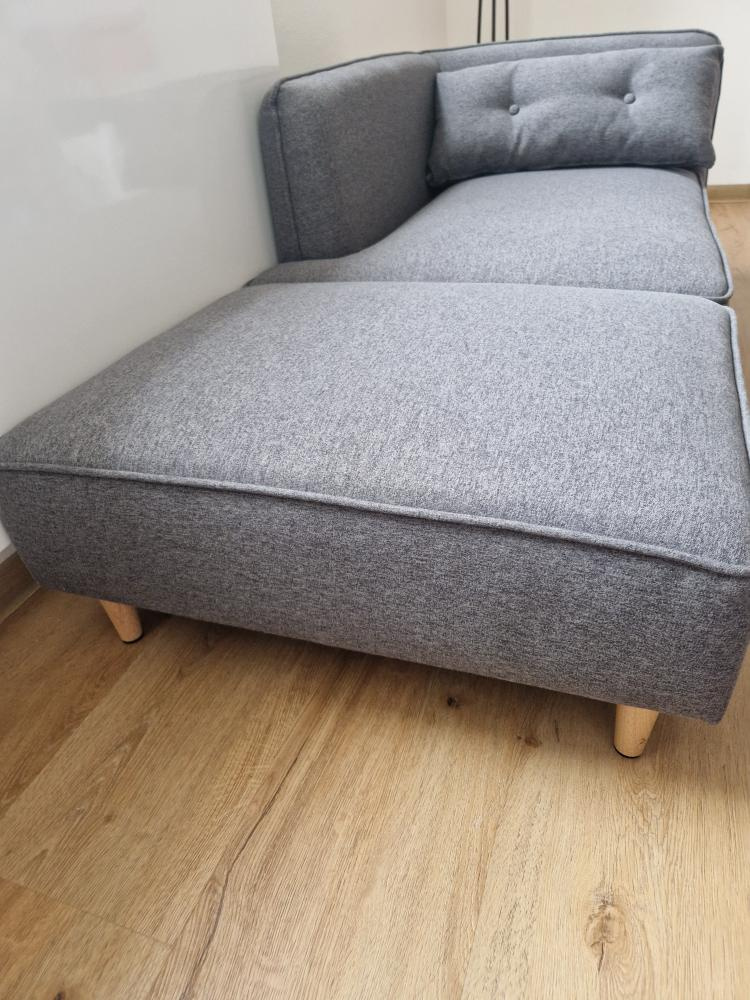 Sofa šedé dvoudílné - sedací souprava - 4