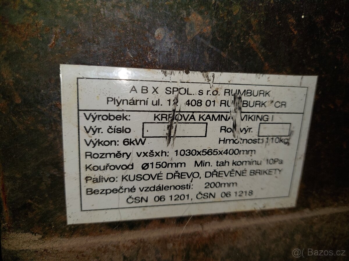 Krbová kamna ABX - 4