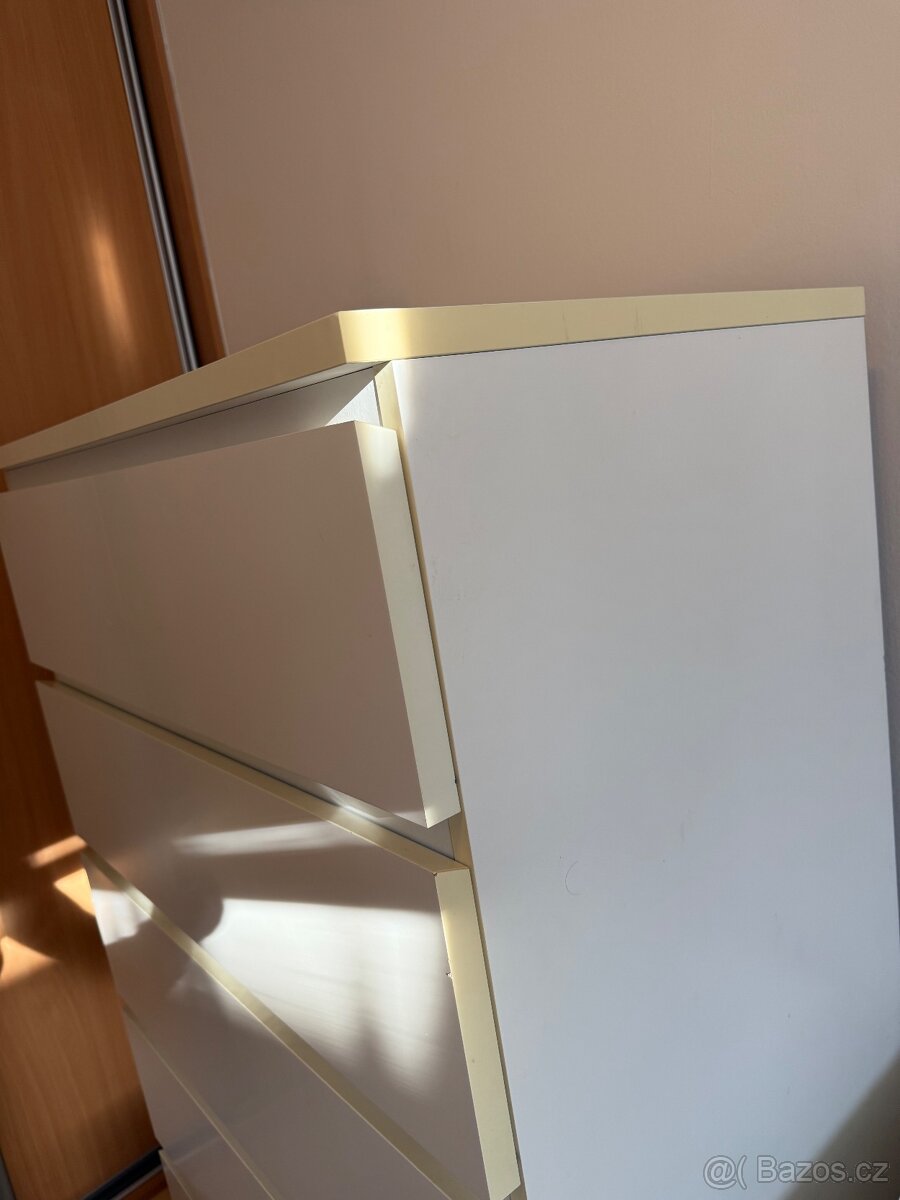 Prodám IKEA MALM Komoda 6 zásuvek bílá 80x123 cm - 4