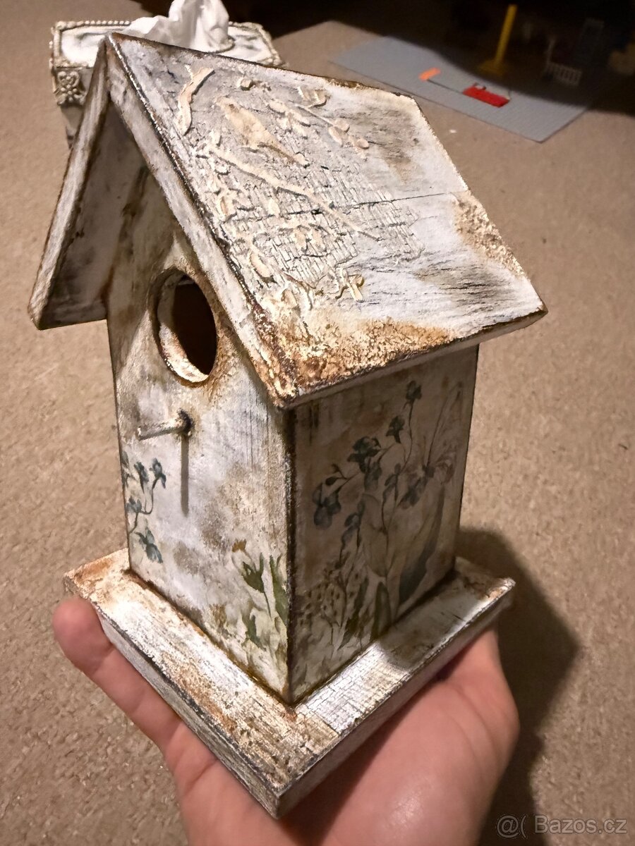 Ručně malovaná ptačí budka - 4