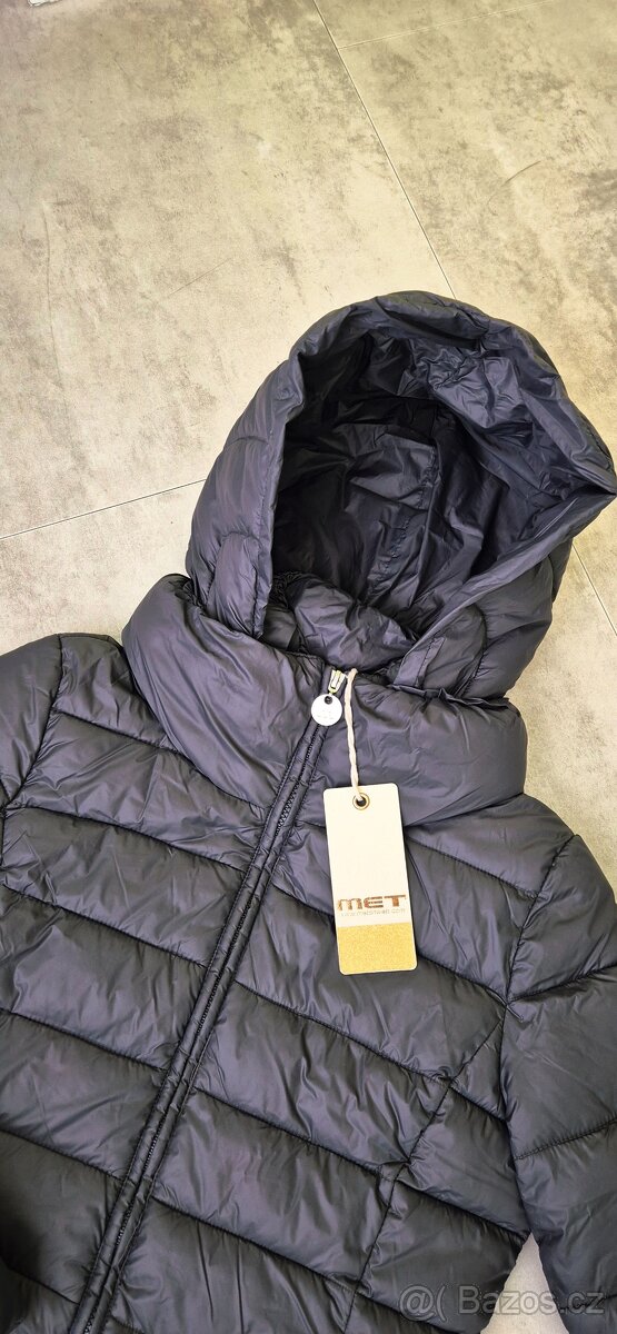 Šedá elegantní zimní bunda MET - 4