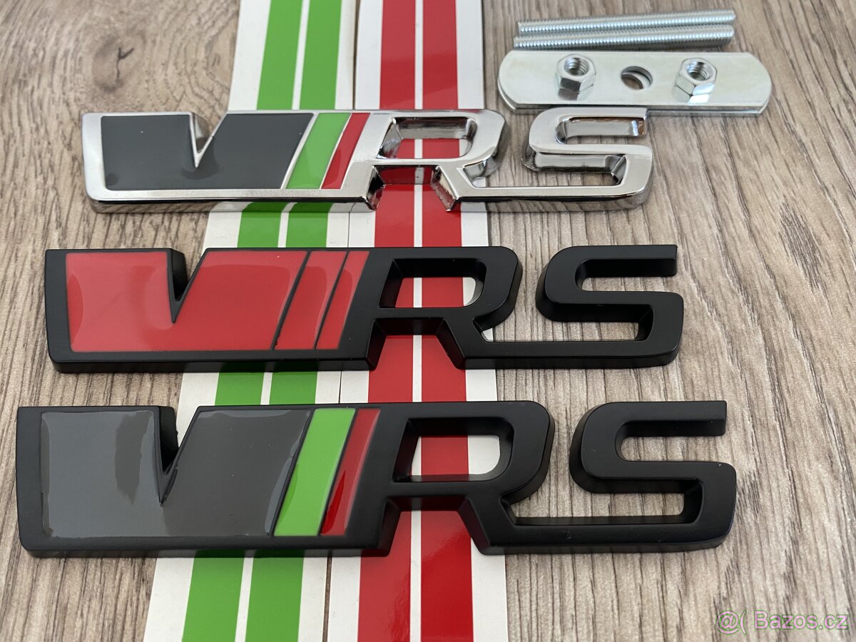 Škoda VRS logo 1ks na masku nebo na kufr - 4