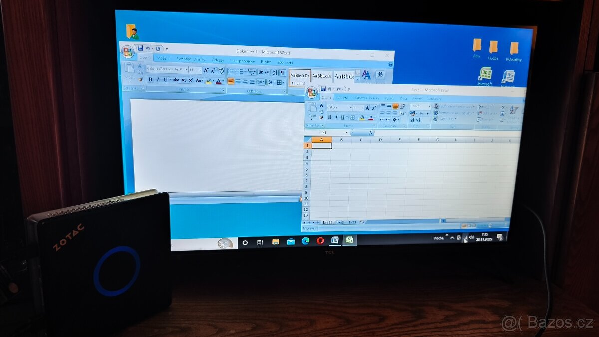 mini PC sestava Zotac,sluch, router,bezdrátová kláv. s touch - 4