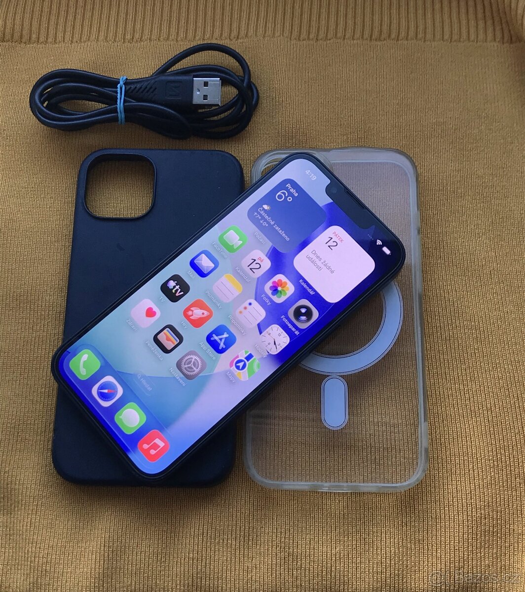 Apple Iphone 13 128GB tmavě modrý . Baterie 100% .. HEZKÝ - 4