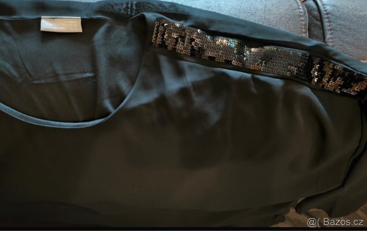 Společenská halenka černá vel.XXL/52. - 4