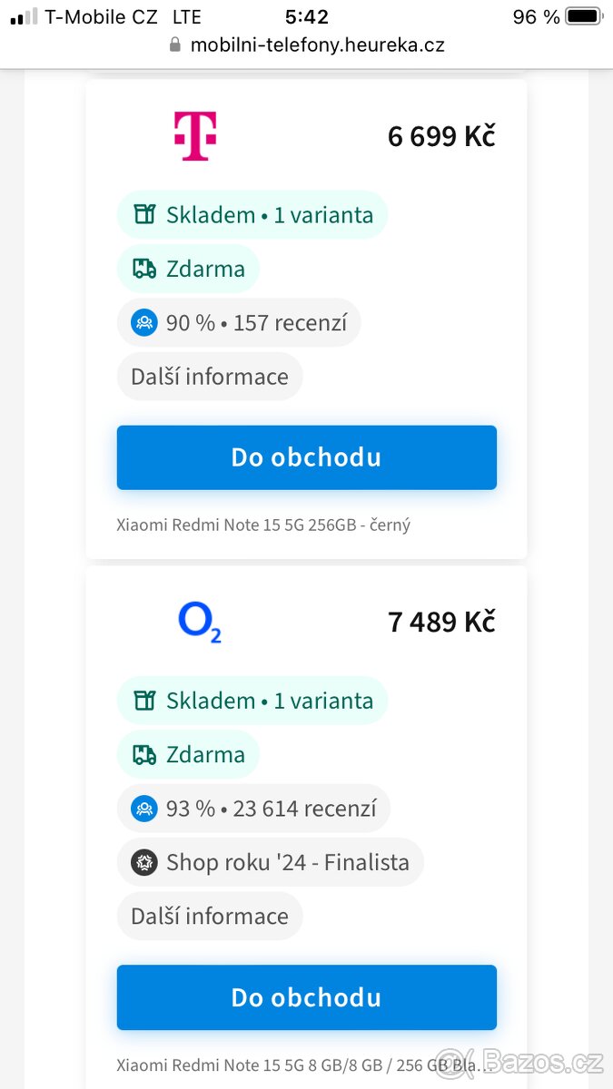 Xiaomi Redmi Note 15 5G 8Gb RAM 256GB - 4