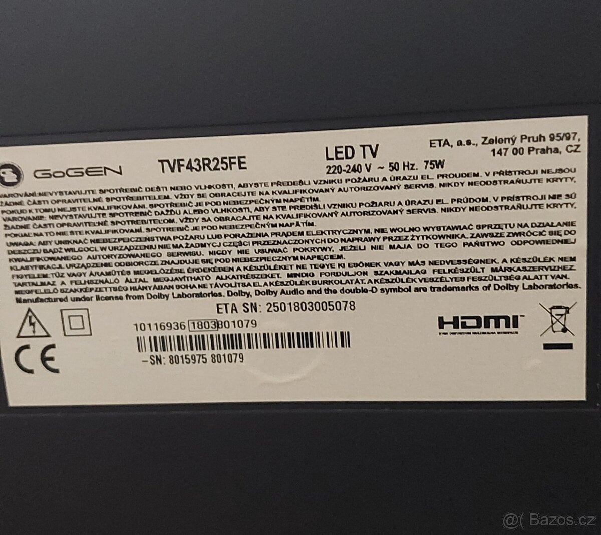 Smart televize Gogen 43 palců - 4