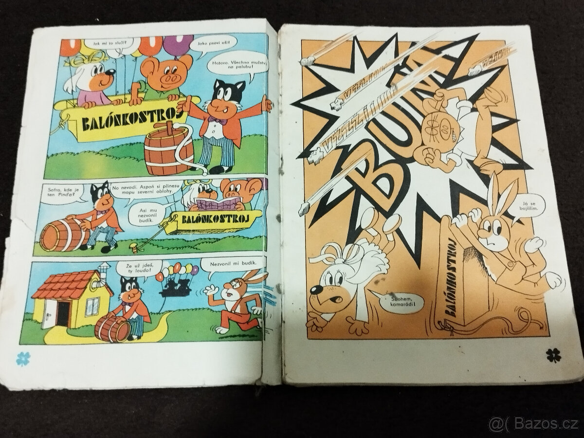 Komiksy Čtyřlístek,Saudek ,stavební plán Citabria - 4