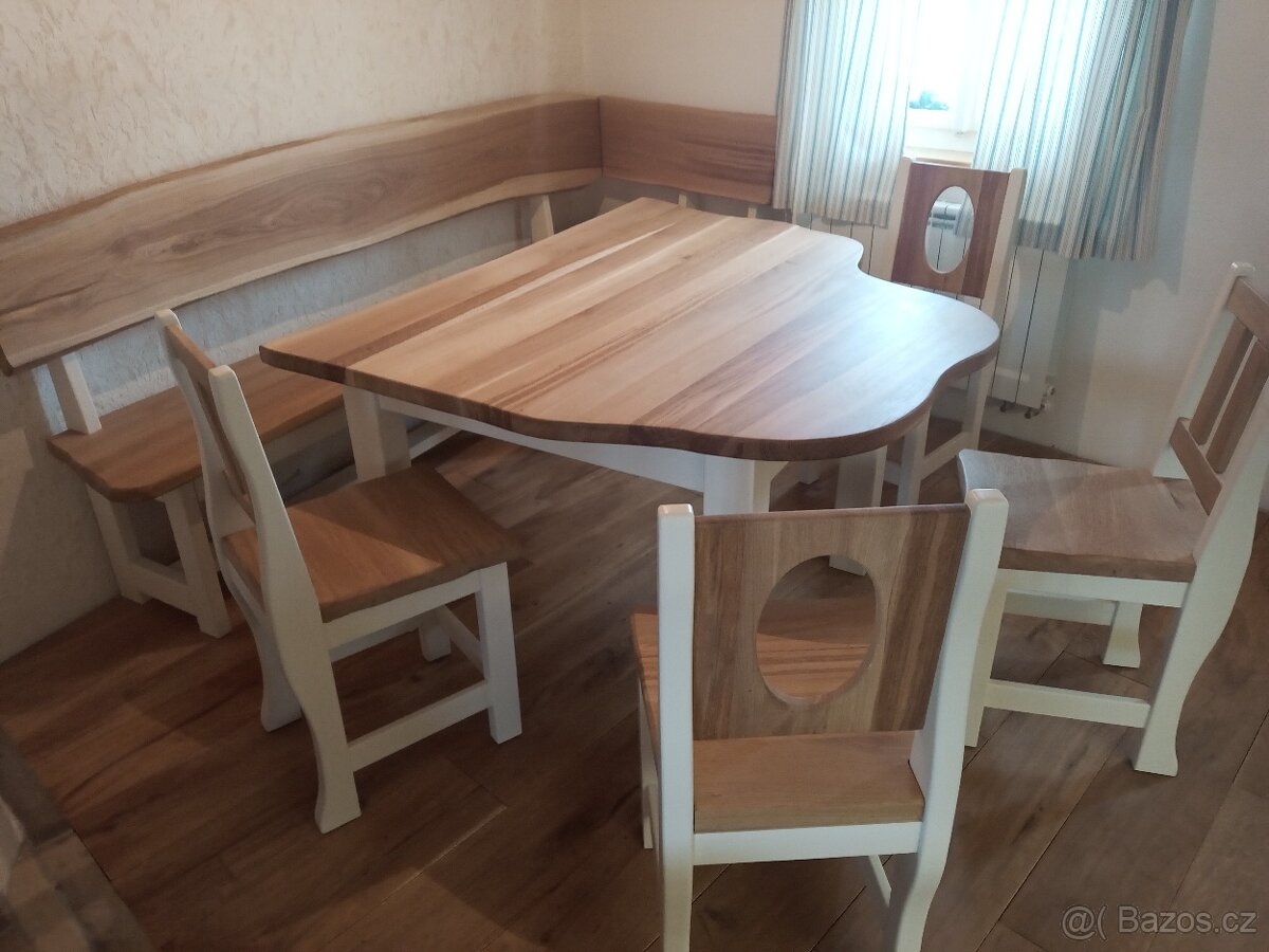 Rohová lavice plus kuchyň židle - 4