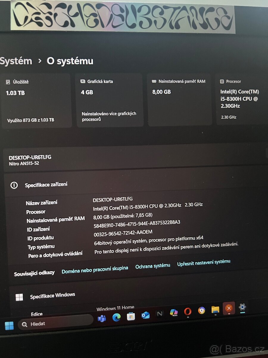 Acer Nitro 5 (model AN515-52) - 4