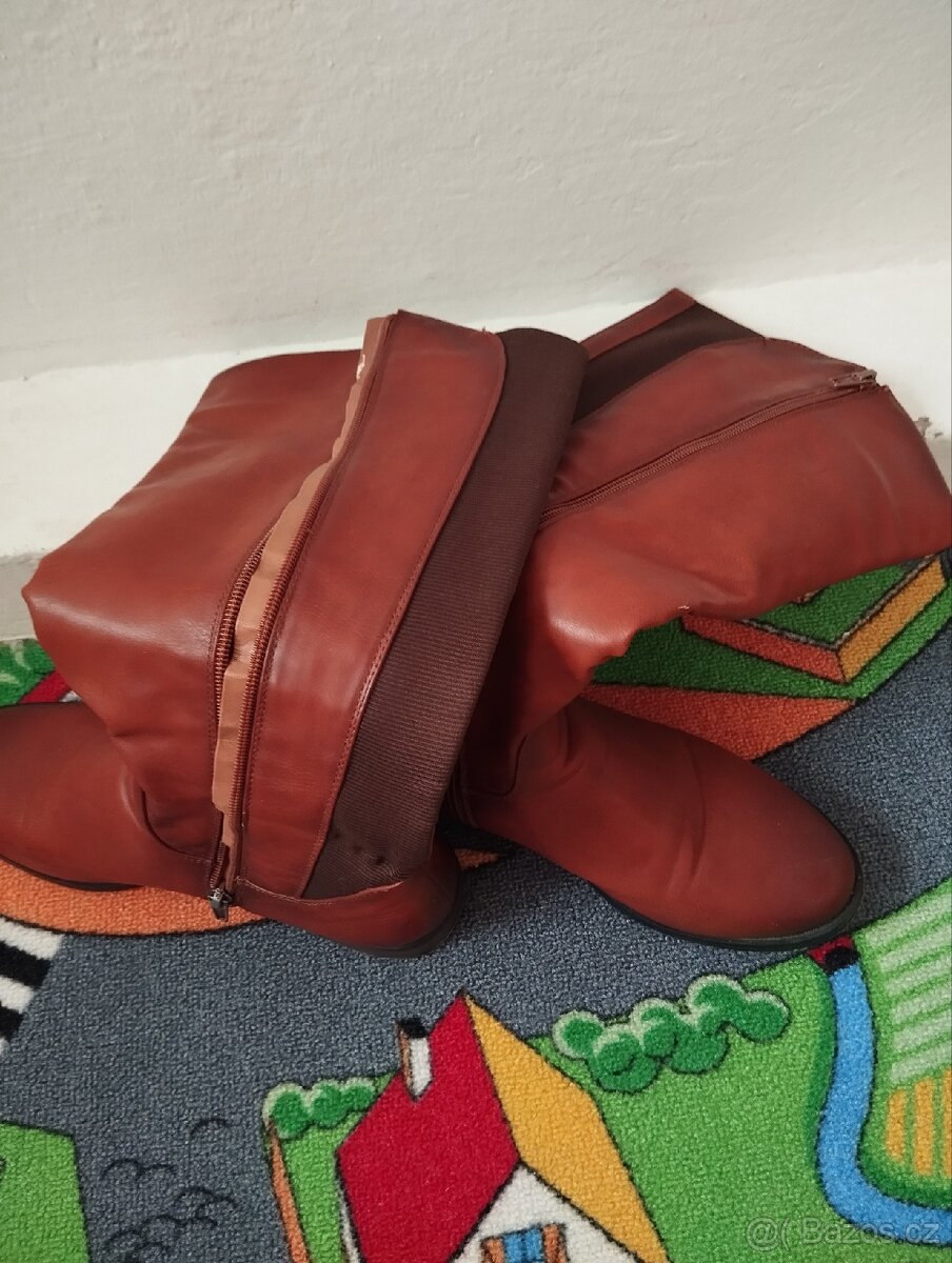 Kožené kozačky - 4