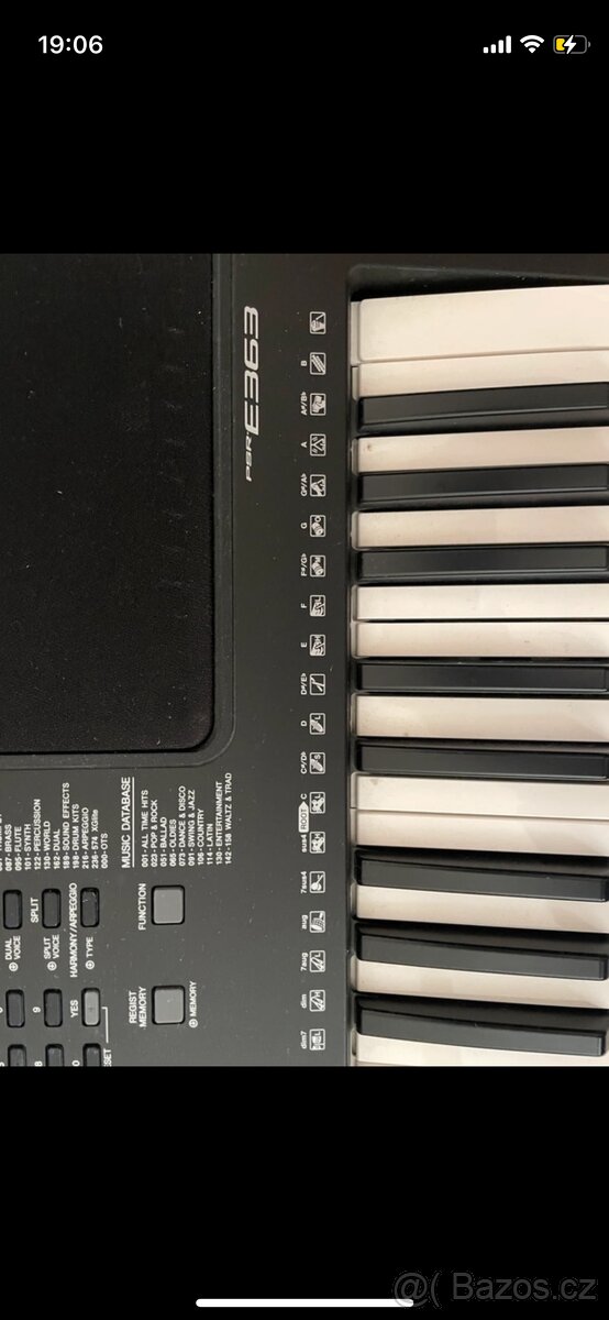 Yamaha PSR E363 + pedál - 4