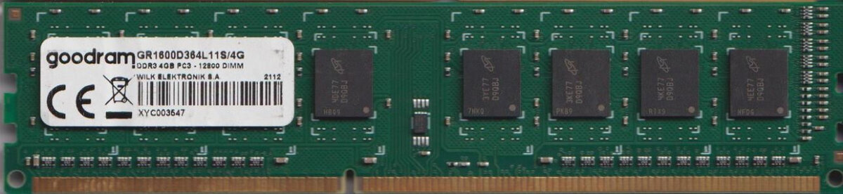 4GB DDR3 paměti různých výrobců - 4