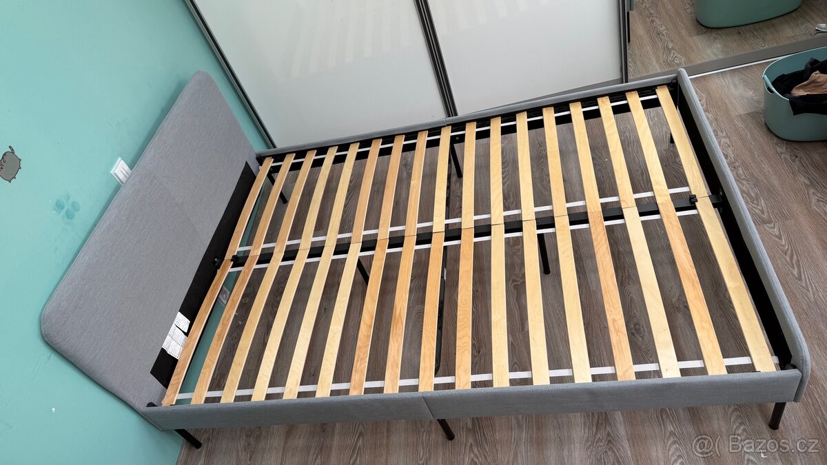Postel 140 Ikea Slattum světle šedá - 4