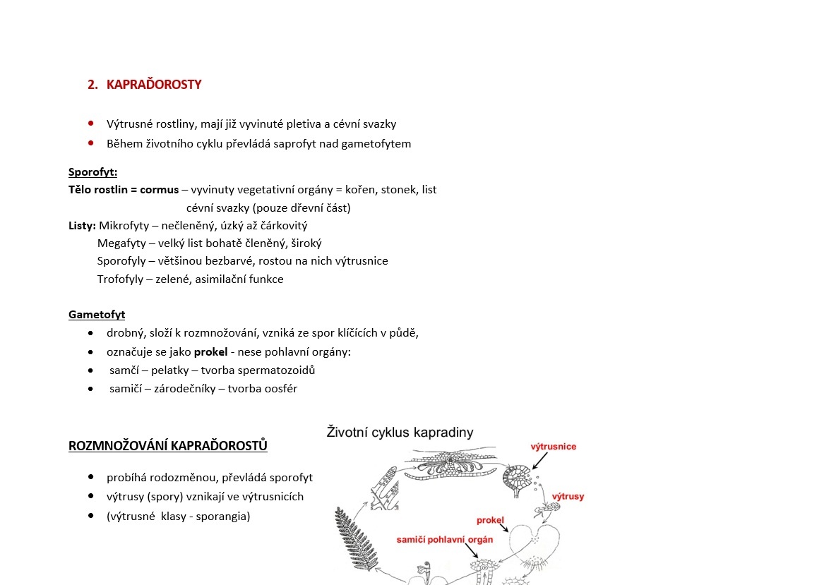 Maturitní otázky biologie - 4