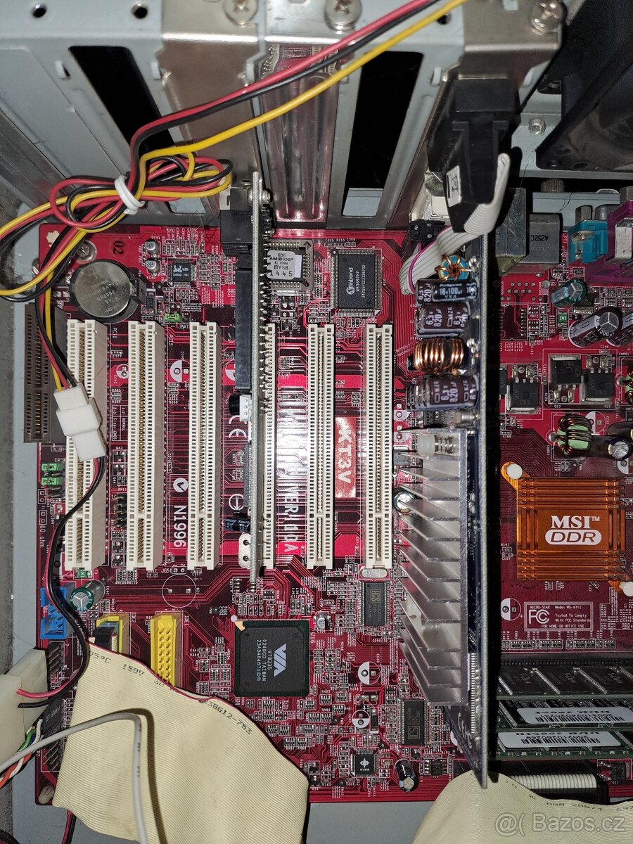 Prodám funkční retro počítač, CPU Athlon XP 1800 - 4