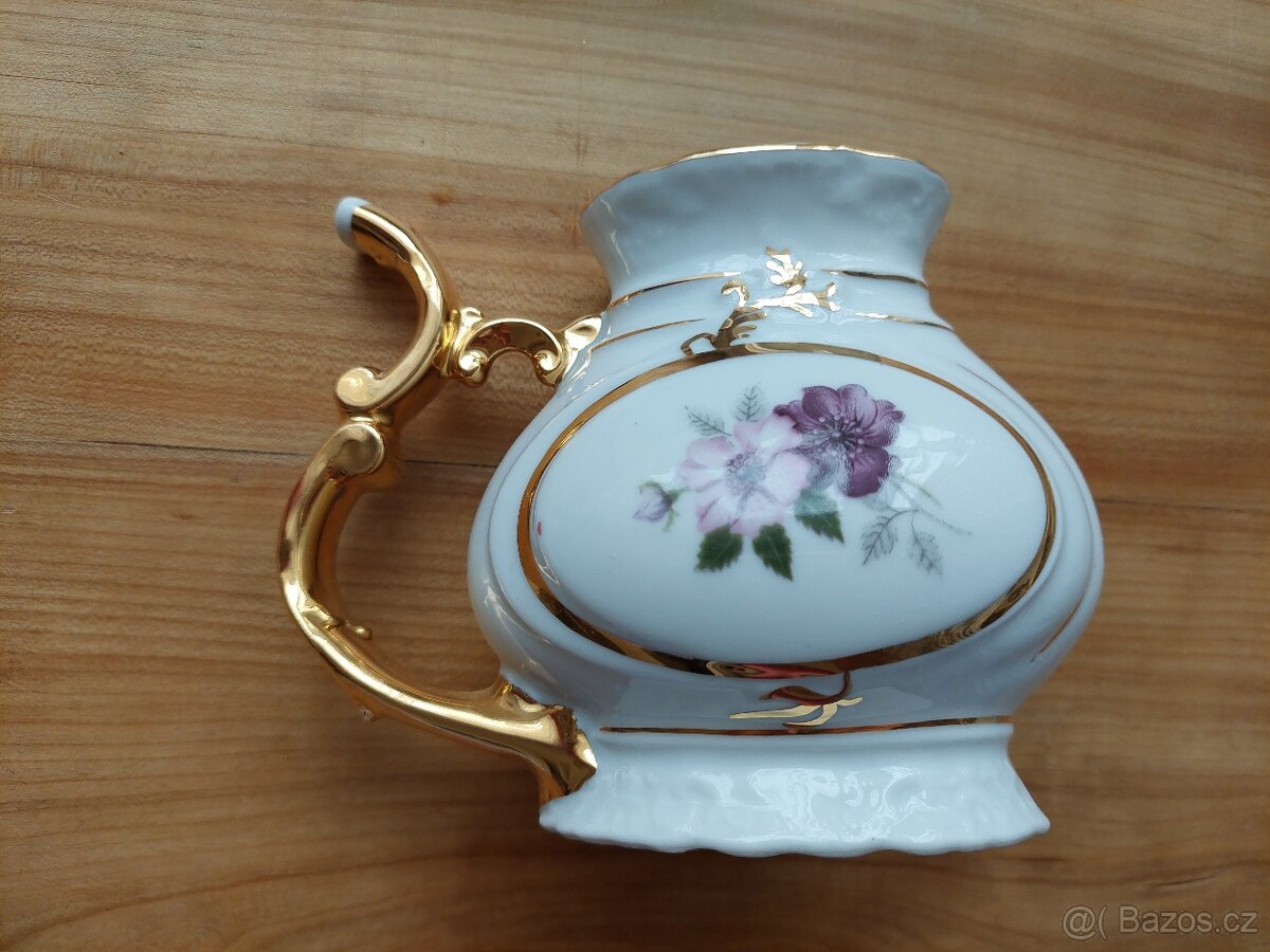 Retro stará lázeňská sada 2 hrnečky a soška - SLEVA - 4