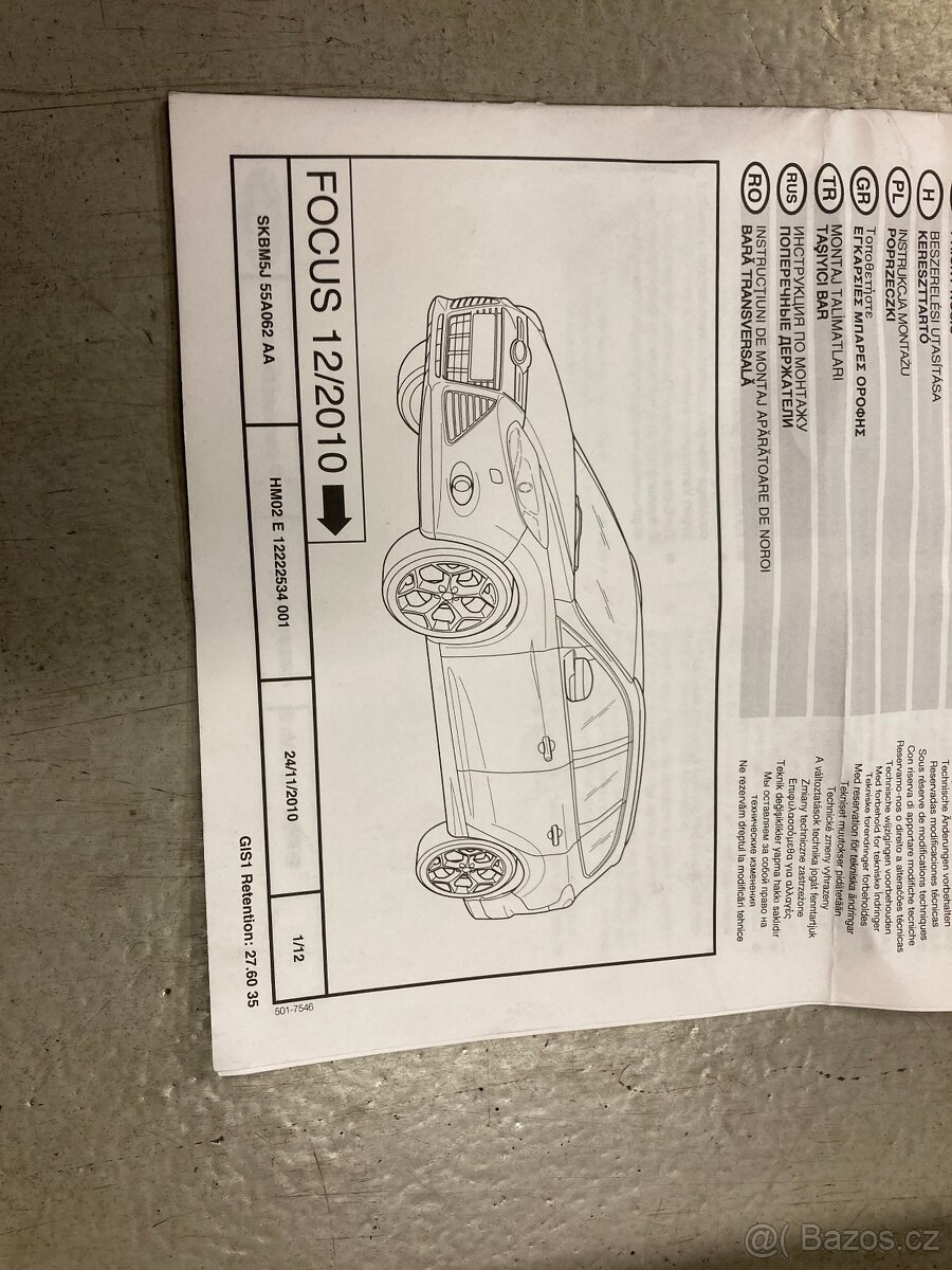 Prodám příčniky / nosiče na Ford Focus - 4