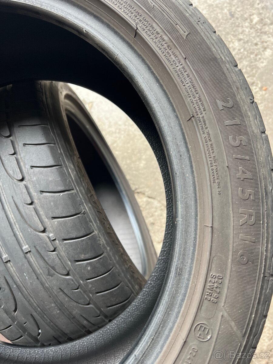 2x letni pneu Dunlop 215/45/16 - 4