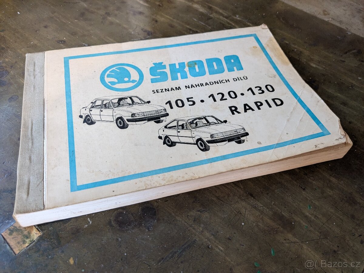 Kniha Seznam náhradních dílů Škoda105 - Rapid - 4