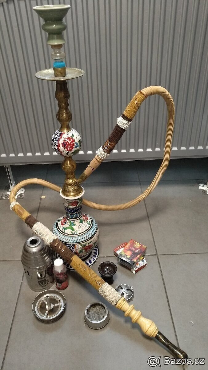 Starožitná vodní dýmka Khalil Mamoon z roku 1950 👍👍👍 - 4