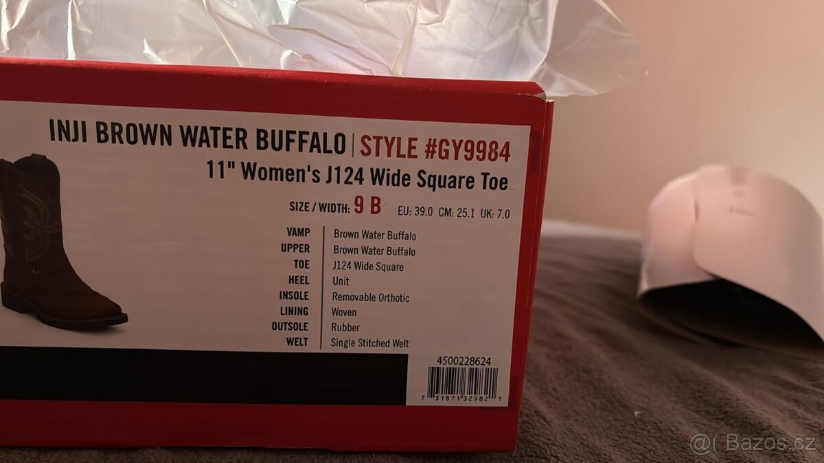 Jezdecké westernové boty Justin boots INJI II vel.39 - 4