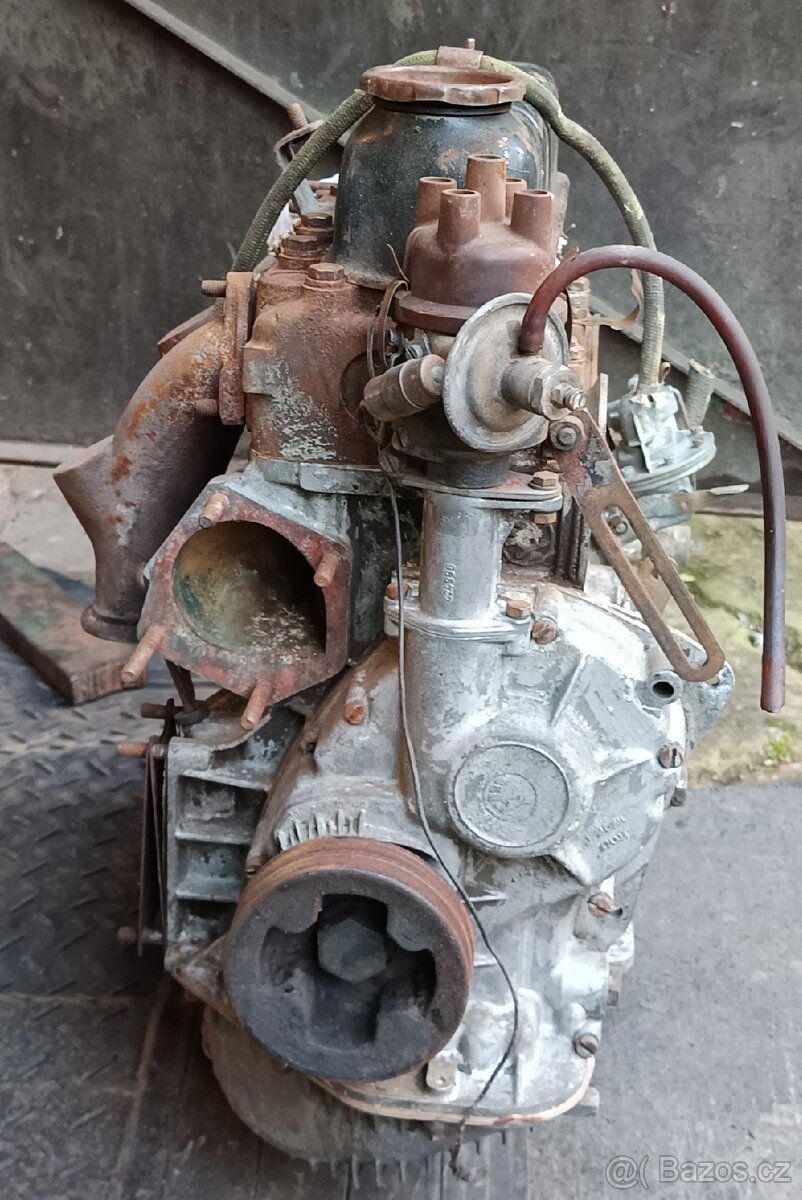 Motor Škoda 100 s hliníkovou vanou + díly - 4