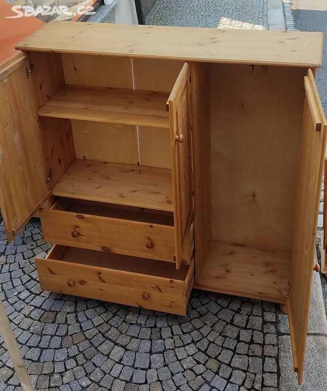 Celo masivní komoda - skříň - 4