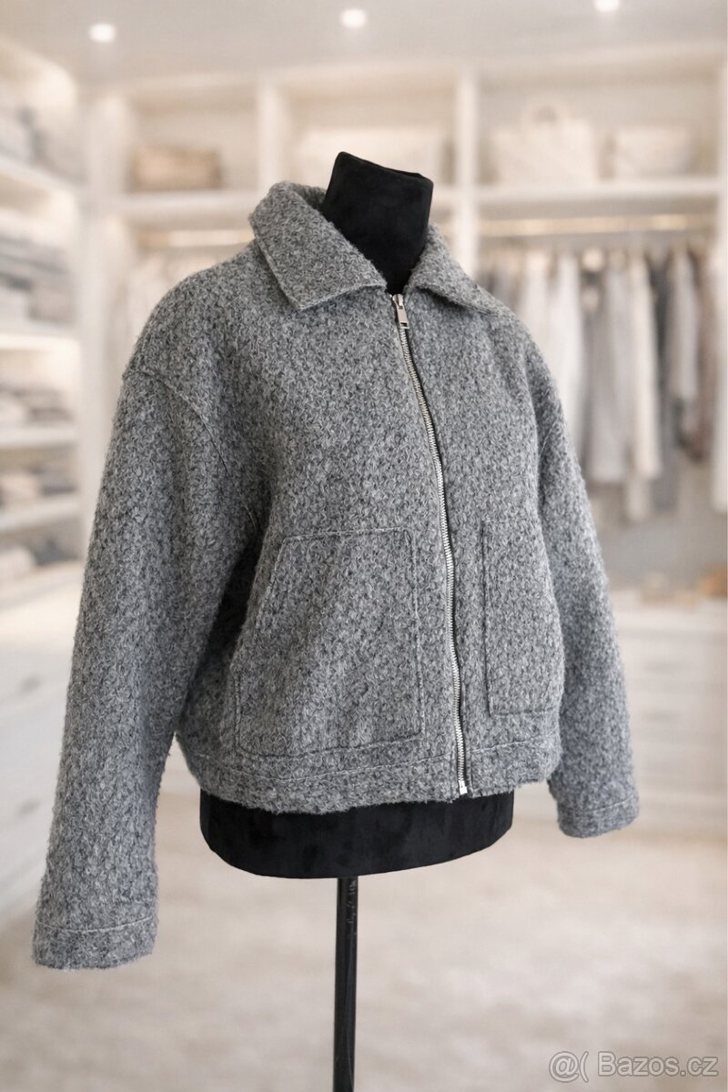 Seda lehci jarni bomber bunda C&A vel L - 4