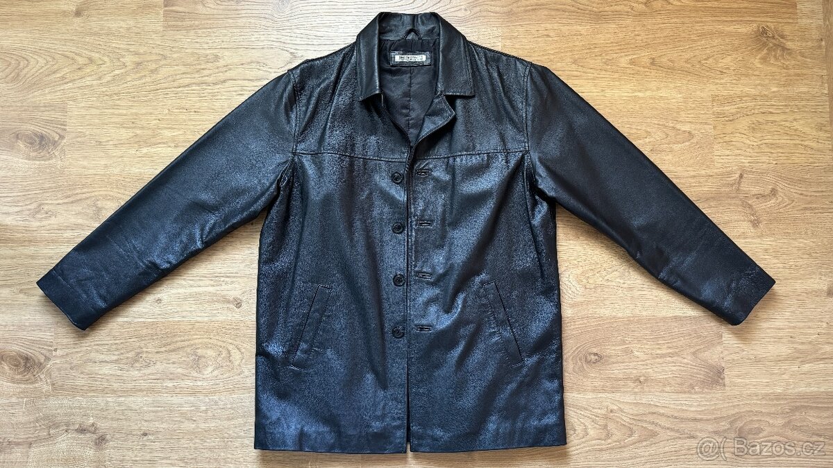 Pánský kožený kabát (vel. L) - 4