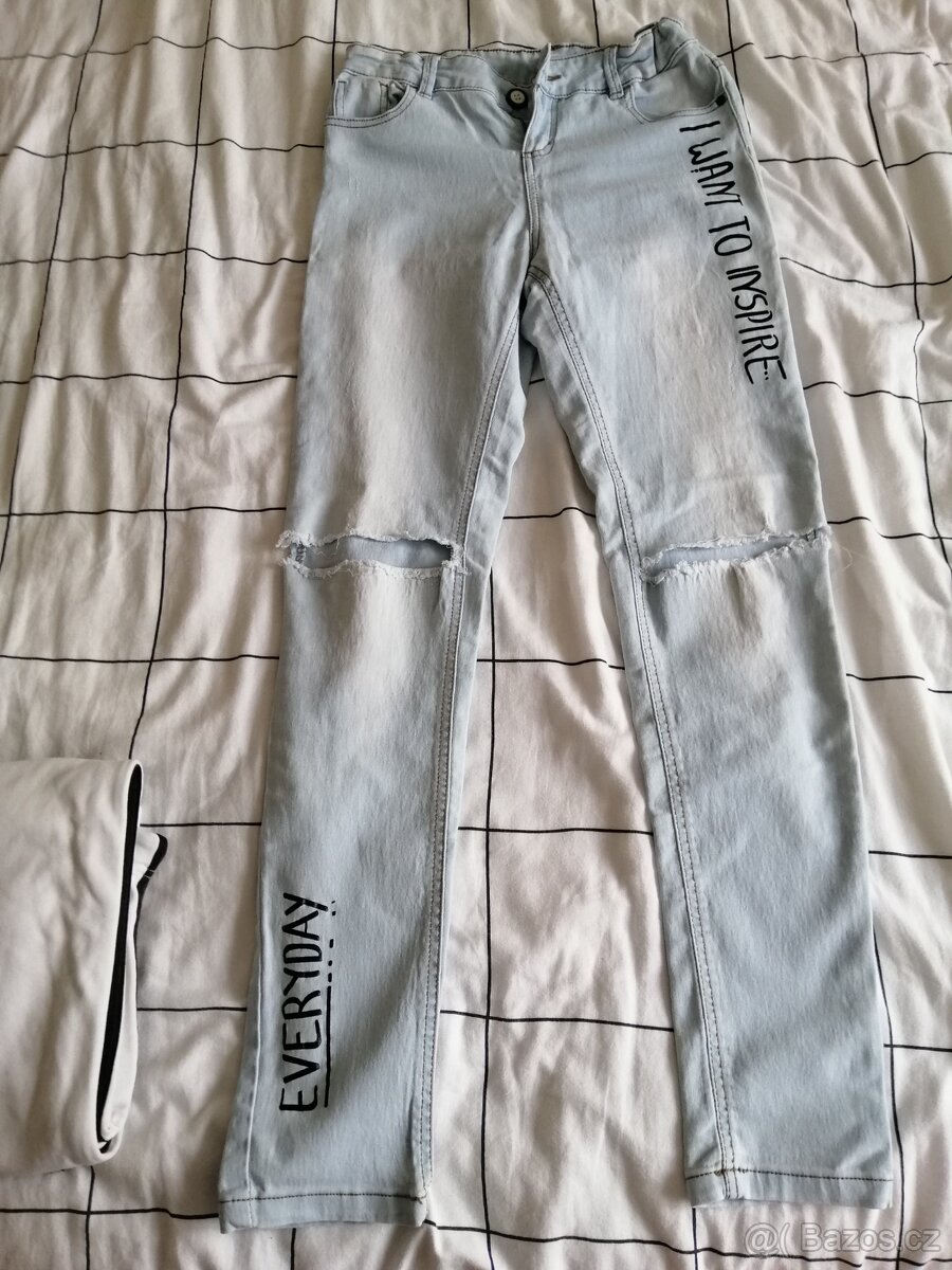 Dívčí rifle, legíny, tepláky - 4