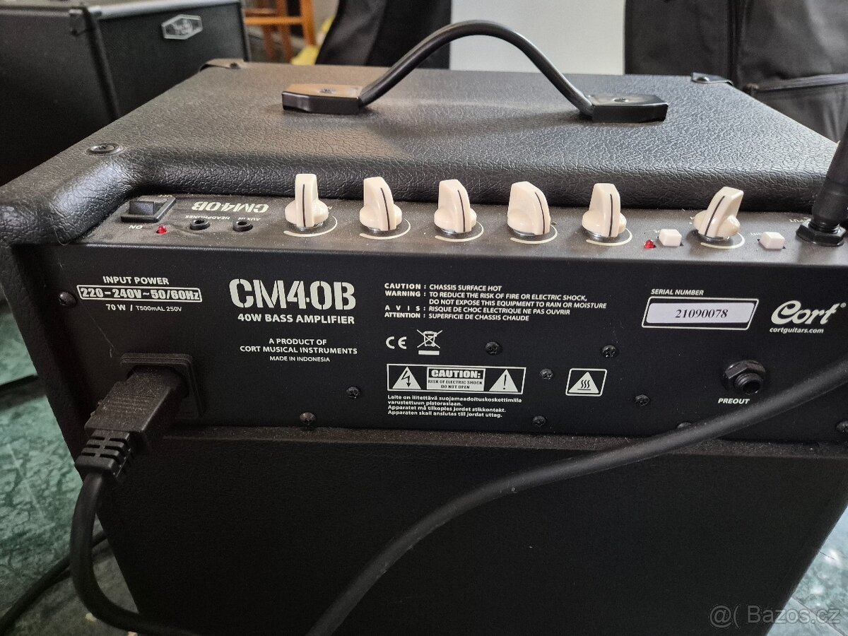 Ak.basa cort + kombo cort 40W - zánovní - 4