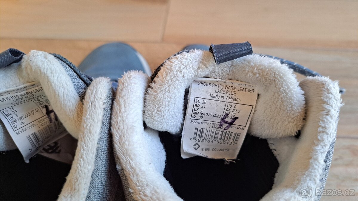 QUECHUA nepromokavé kožené zimní boty - vel. 36 - 4