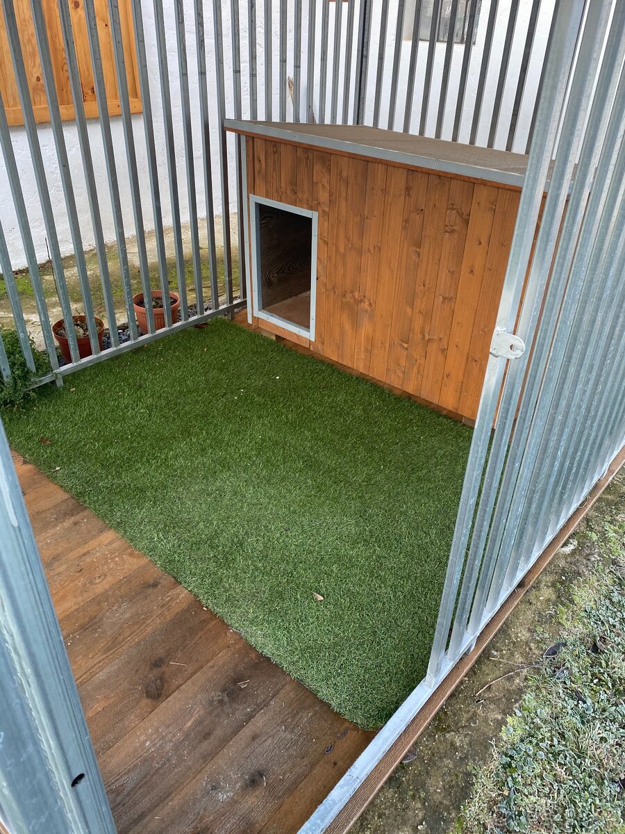 Kotec na psa včetně zateplené boudy nové nepoužité - 4