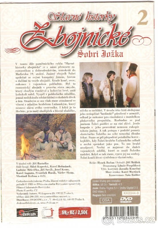 6 DVD dobrodružný seriál Slavné historky zbojnické (1985) - 4