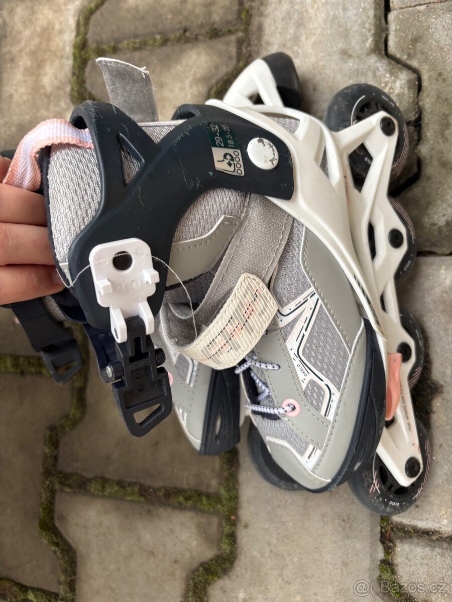 Dětské kolečkové brusle Oxelo nastavitelné vel.29-32 - 4