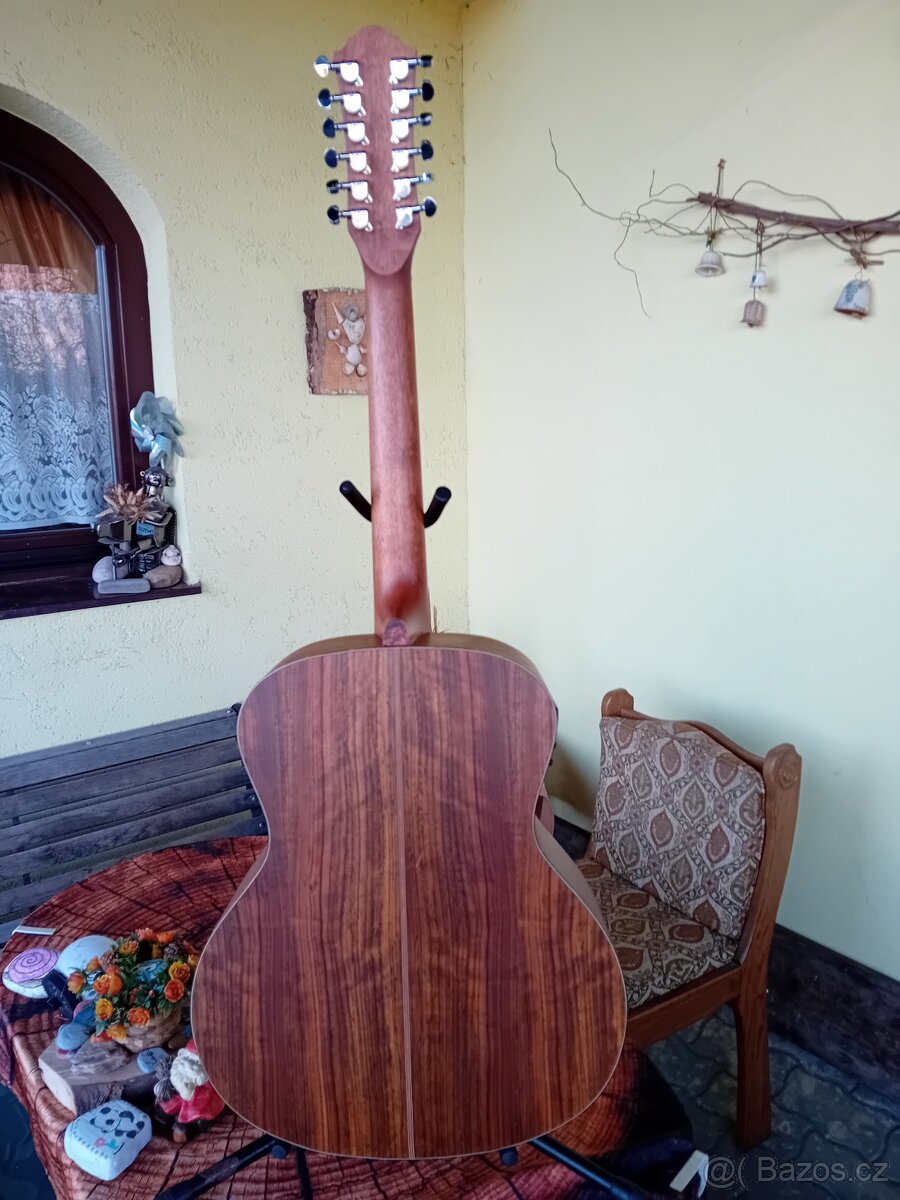 12-ti strunná elektroakustická folková kytara - 4