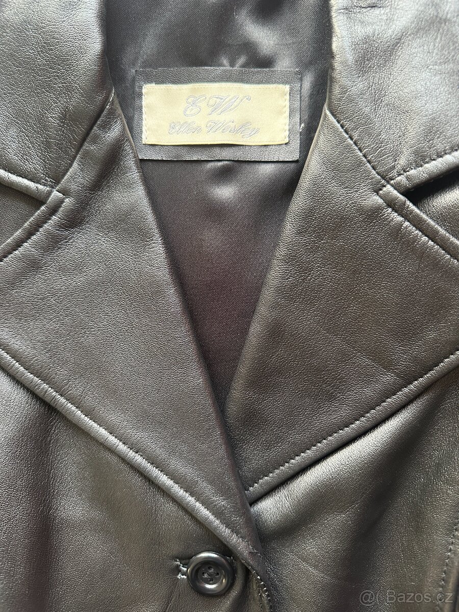 Dámské kožené sako hezký stav - 4