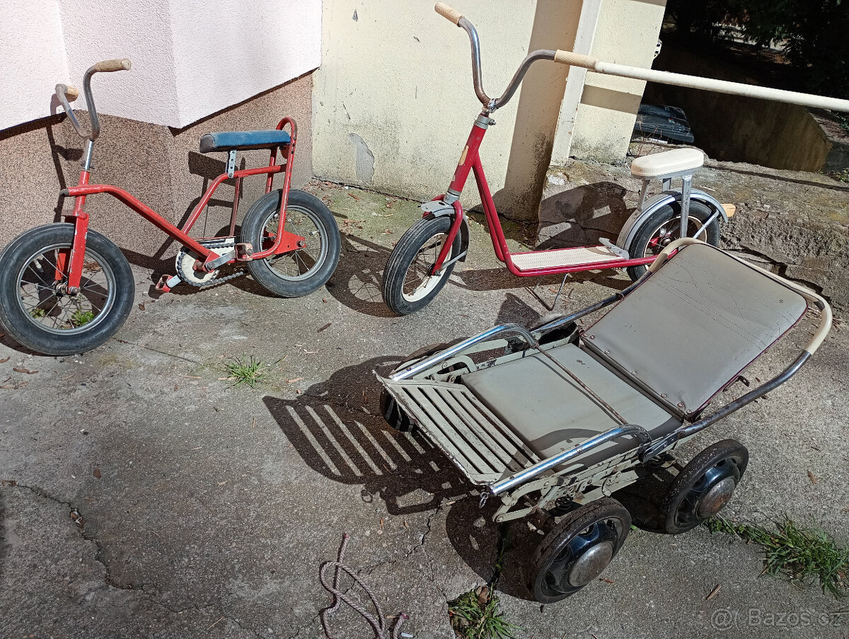 RETRO koloběžky a kočárek 60tky - 4