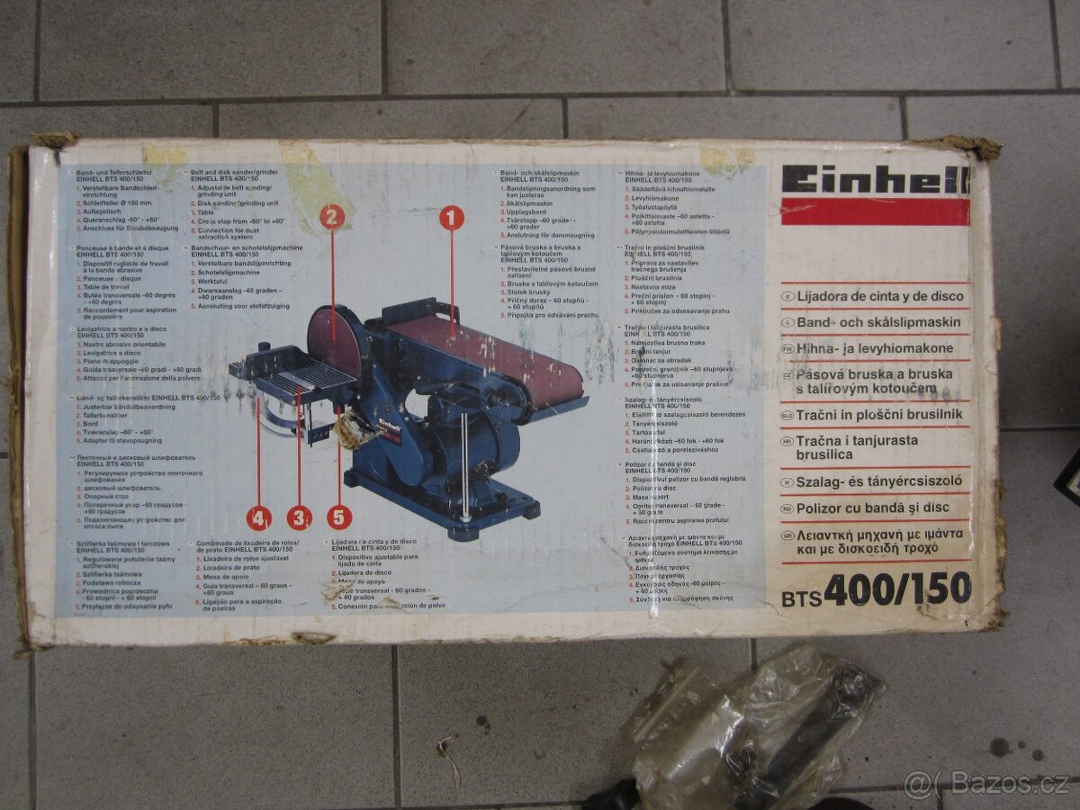 Einhell BTS 400/150 + brusné pásy - 4