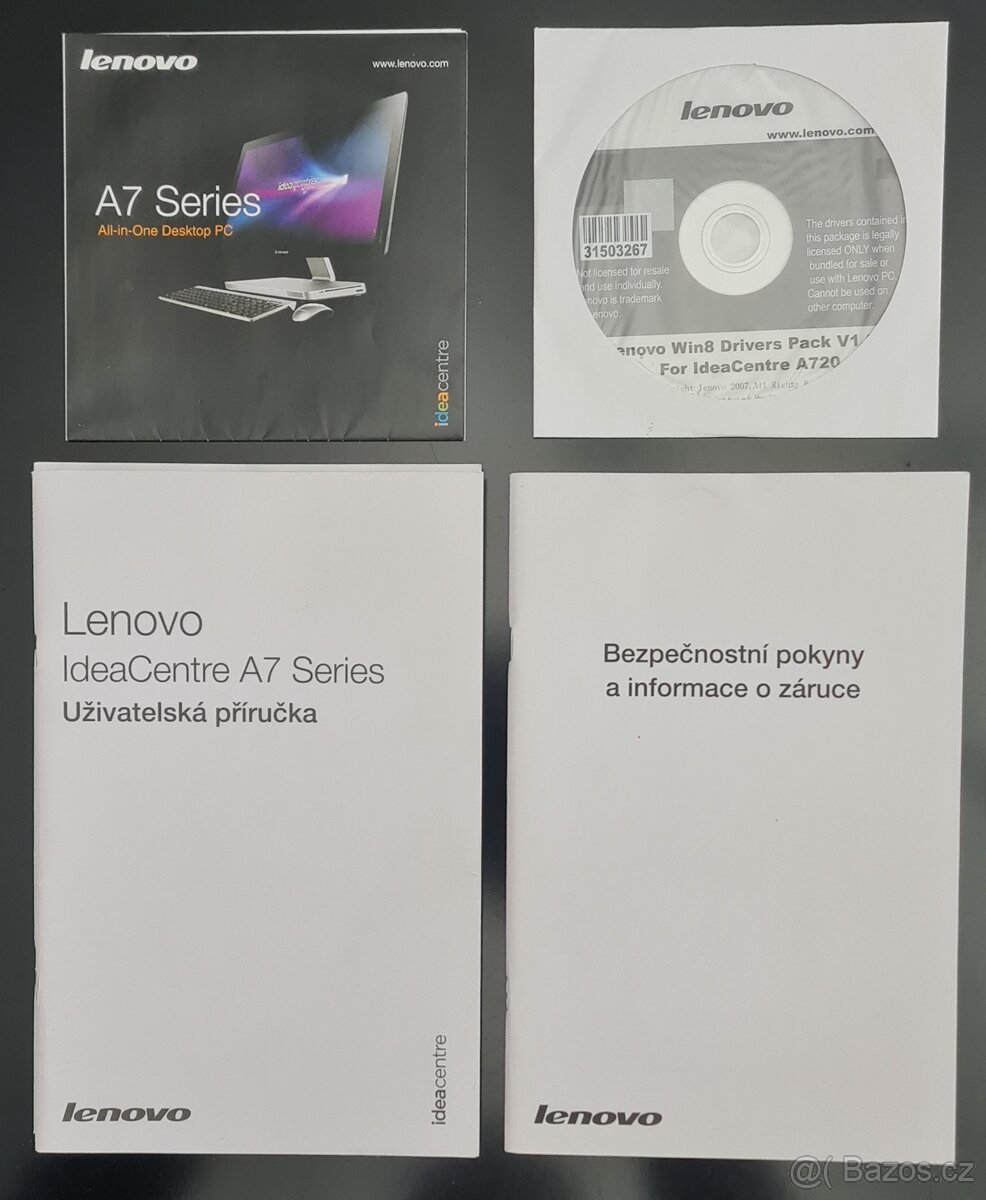 599 - lenovo all-in-one A720 - i7, SSD 1TB, 27" dotykový - 4