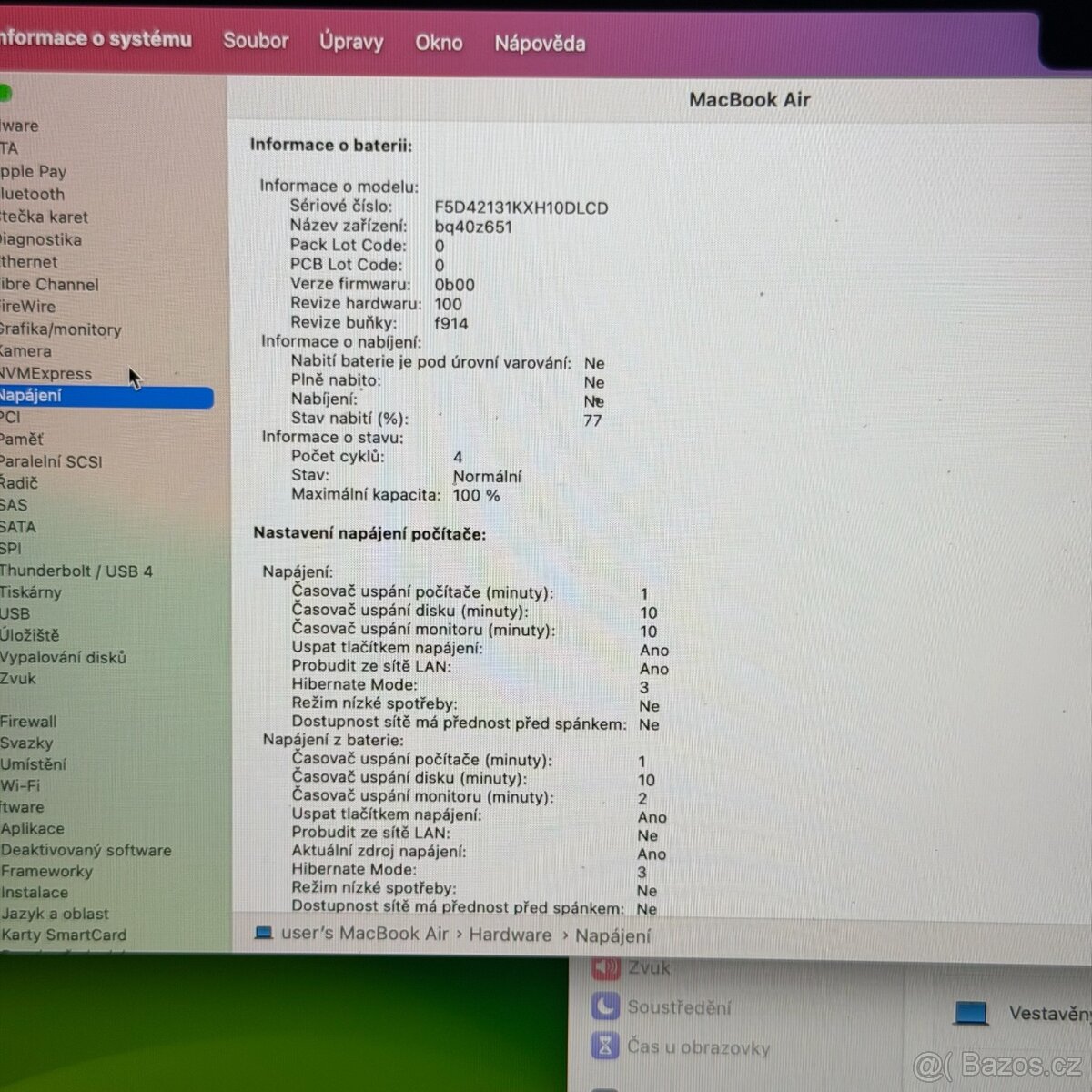 NOVÝ APPLE MACBOOK AIR 13.6” M2/512GB/16GB/BATERIE 100% - 4