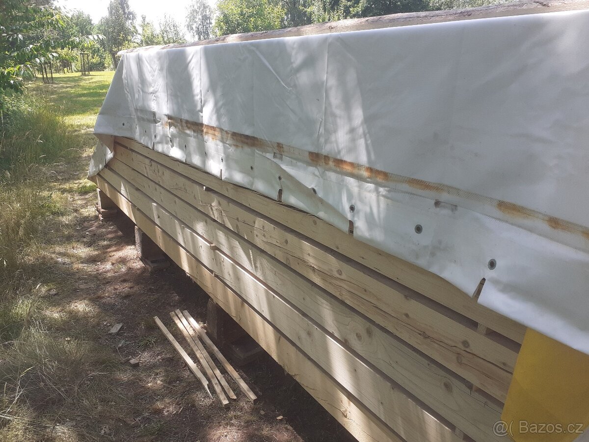 Hoblované trámky na přístřešek pergolu - 4