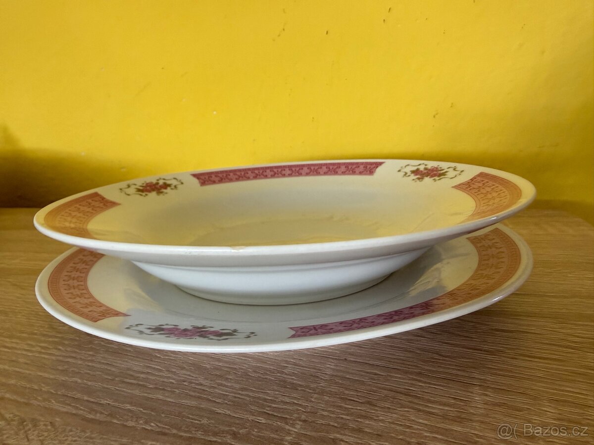 Retro talíře 6ks - 4