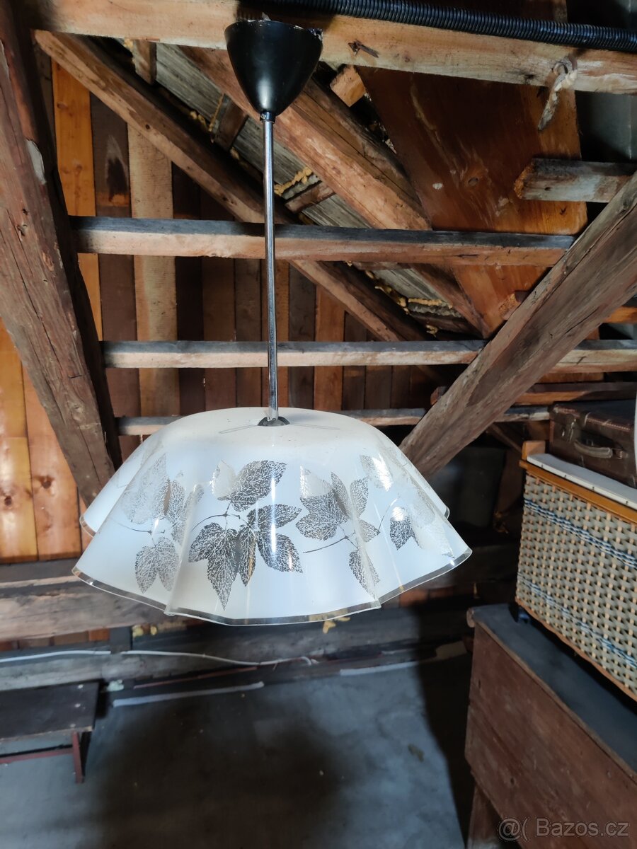 staré světla,skleněné nádoby kredenc - 4