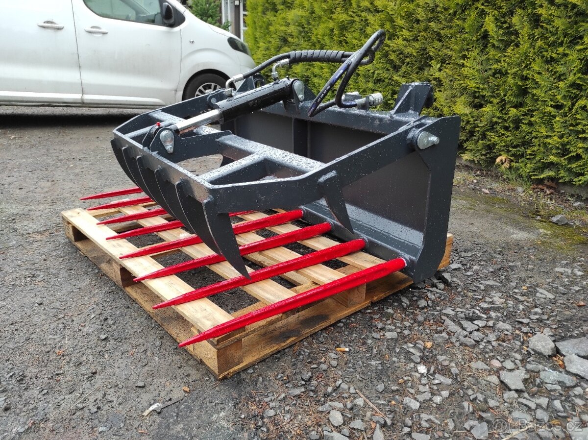 Napichovací vidle s přidržovačem MINI 140cm , euro - 4