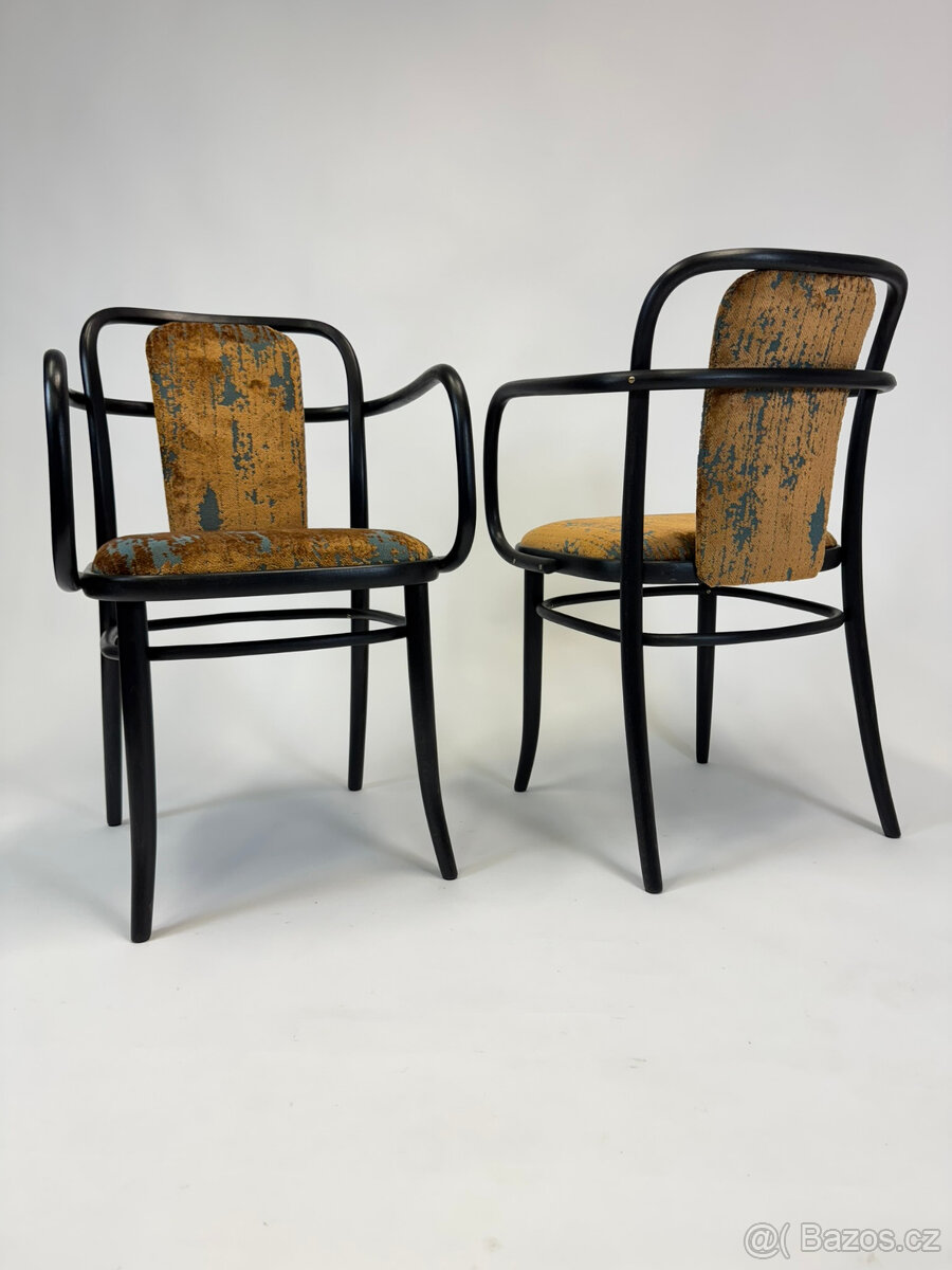 Luxusní křesílka TON, J. Hoffmann - renovace - 2ks - 4