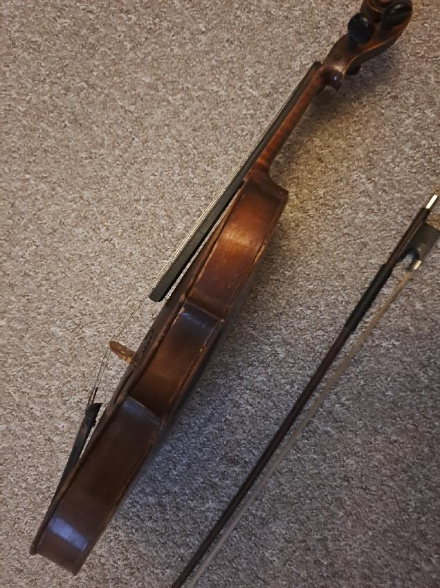 Housle1|2 tzv. půlky Cremona, 50 let staré, hratelné - 4