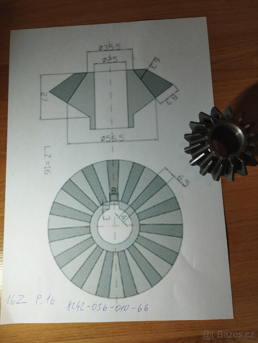 Díly bubnová sekačka Z042 - 4