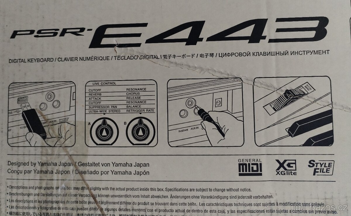 Prodám Yamaha E-443 ve výborném stavu - 4